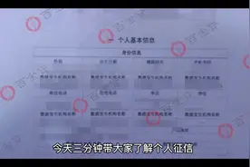 三分钟带你了解个人征信视频封面