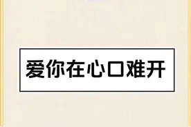 经典翻唱 《爱你在心口难开》是张蔷继凤飞飞后第一个翻唱的歌手，也是迄今为止最好的版本，欢快灵动，悦耳动听，百听不厌#爱你在心口难开#张蔷视频封面