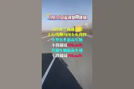 1月10日起，调整限速值！#兰州兰州 #高速#限速视频封面