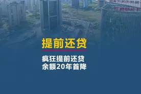 疯狂提前还贷，个人贷款余额20年首次下降#提前还贷 #提前还款视频封面
