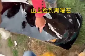 大叔山上发现奇怪的石头！里边竟然通体黝黑！ #黑曜石视频封面