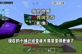 【我的世界】冰火传说生存第1集 获得第一条火龙！#我的世界