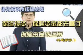 🧭保险投资，保险资金都去哪了。解读保险资金的运用 #社保#医保视频封面
