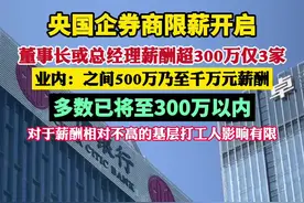 央国企券商限薪开启！ （21世纪经济报道）视频封面