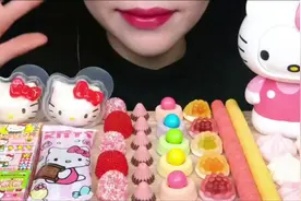 Hello Kitty 甜品特辑 #美食声控咀嚼音视频封面