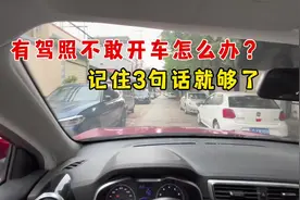 有驾照不敢开车上路怎么办？记住这三句开车顺口溜就够快，上手快视频封面