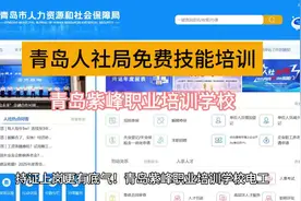 青岛失业人员技能培训，青岛人社局免费培训项目#技能培训视频封面