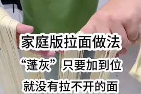 家庭版拉面做法，“蓬灰”只要加到位，就没有拉不开的面 #拉面#兰州拉面#面条#手工面条#美食视频封面