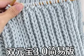 双元宝3.0简易版完整版详细教程，新手必看，一看就会！这个冬天亲手给喜欢的人织条围巾吧！#织围巾 #手工礼物 #手工diy #围巾教程视频封面