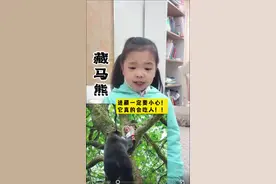 安全教育！恐怖的食人熊 无论在哪里遇到这种生物，一定要赶紧跑！你知道为什么吗？一起了解一下吧……#儿童安全教育#正确引导教育孩子 #家庭教育#藏马熊#户外危险@抖音短视频视频封面