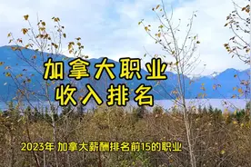 2023年加拿大薪酬排名前15的职业，看看有你感兴趣的吗？视频封面