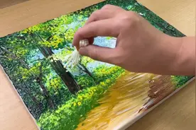 今天来一幅春天里的风景小画，治愈一整个周末～#绘画开年视频封面