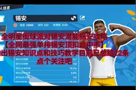 全明星街球派对锡安潜能锡安攻略 【全网最强单排锡安顶扣命中率视频封面