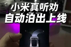 小米太听劝了，Su7停车自动泊出终于来了，对新手太友好了。#小米su7 #su7 #我和我的小米汽车 #自动泊车