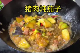 猪肉炖茄子#美食 #美食教程 #抖音美食推荐官 #农村美食