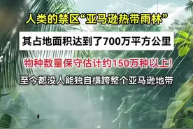 被称为“人类的禁区”亚马逊热带雨林到底有多恐怖？其占地面积达到了700万平方公里，比整个欧洲面积还要大，物种数量保守估计150万种以上，由于这里充满着各种致命危险，至今都没人能完全探索！#视觉震撼 #亚马逊热带雨林 #科普一下视频封面