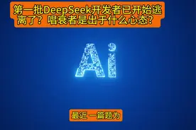 第一批DeepSeek开发者已开始逃离了？唱衰者是出于什么心态？视频封面