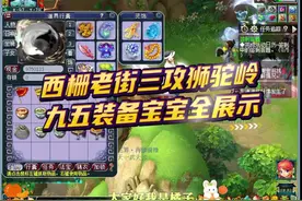 西栅老街三攻队伍狮驼岭九五装备宝宝全展示。#梦幻西游