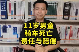 11岁男童骑车被碾压身亡的责任认定和赔偿 #骑行遭碾压男孩已身亡