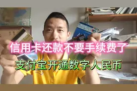 信用卡还款不要手续费的教程，支付宝开通人民币钱包视频封面