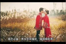 婚恋必备：男女生肖属蛇“属相婚配表”！#生肖配婚 #生肖情感视频封面