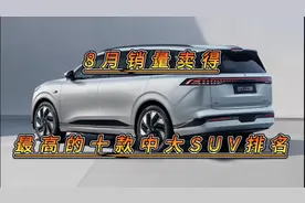 8月份中大型SUV销量榜前十名出炉，理想赢麻了，坦克垫底！视频封面