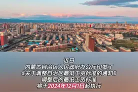 内蒙古最低工资标准12月起上调！#最低工资标准 #内蒙古视频封面