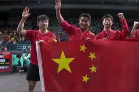 国乒🏓男团决赛，中国队3：0赢瑞典队夺冠🏆视频封面