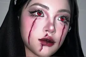 万圣修女妆容教程 快万圣节了，我们一起化妆吧 武汉约妆#万圣节 #妆面记录 #万圣节妆容 #美妆分享 #感觉至上 @DOU+小助手视频封面