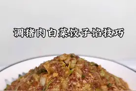 调饺子馅不要先放盐和料酒，教你饺子馆秘诀，鲜嫩多汁不腥不柴 #饺子馅 #美食教程 #包饺子 #猪肉馅 #纯手工制作美食视频封面