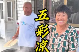 晒美食是对平凡生活的热爱，老妈今天做五彩凉皮#农村美食 #面筋凉皮的简易做法 #晒美食是对平凡生活的热爱 #乡村生活里的温情瞬间 #分享东北人餐桌上的美食视频封面