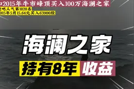 假如2015年5月买入100万海澜之家，持有8年至今收益#海澜之家