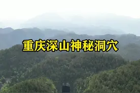 重庆深山发现神秘洞穴，隐藏在两面悬崖中间，中间有一条狭窄通道直达洞口，好似一座上古修真洞府，不知通向何处，这究竟是大自然的鬼斧神工，还是人工开凿？你知道此洞来历吗？#神秘 #旅行大玩家 #山洞到底藏着什么视频封面