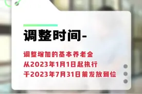 7月31日前发放到位，四川公布2023年退休人员基本养老金调整方案！#退休 #养老金视频封面
