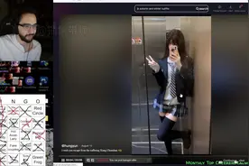 【补档】老外刷抖音 显微镜看美女 #reaction #redshell #抽象视频封面