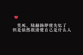 #欲言难止 陆赫扬：虽然失忆了，但是我可不是那种