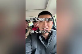 坦克300Hi4T 馈电油耗12.3升？ #长城汽车 #坦克300 #硬派越野 #坦克300hi4t
