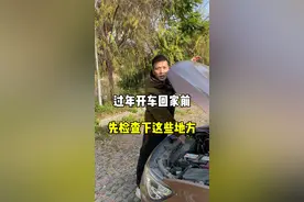 过年开车回家前，要先检查下这些地方。#每天一个用车知识 #带你懂车 #新手上路 #驾驶技巧 #汽车保养与维修 @抖音汽车视频封面