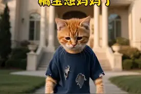橘猫想妈妈了，但是还是没能见到妈妈#萌宠出道计划 #猫咪 #橘猫 #AI视频封面