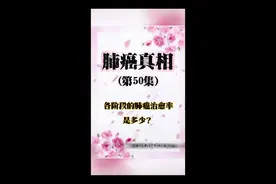 各阶段的肺癌治愈率是多少？#磨玻璃结节#肺结节#重庆戴纪刚