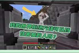 我的世界拒绝方块可以拦下害羞的人吗？ #你想玩的这里都好 #我的世界存档 #我的世界中国版