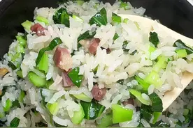 这个咸肉菜饭做法真的给香到了，肉菜一锅出，全家都爱吃#菜饭 #抖音美食推荐官 #美食教程