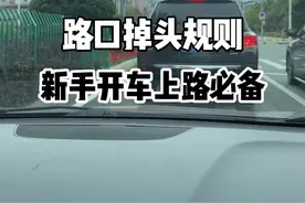 路上掉头规则，新手开上路必备。#新手上路 #带你懂车 #每天一个用车知识 #驾驶技巧 #汽车知识 @抖音汽车
