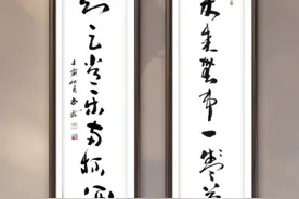 闲来无事一盏茶，知足常乐两杯酒#原创书法作品 #写字是一种生活 #草书