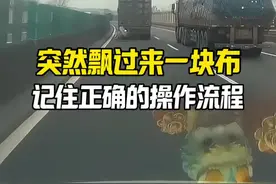 高速上突然飘过来一块布，挡住了视线怎么办#每天一个用车知识 #汽车知识视频封面