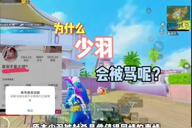为什么少羽会被骂呢？#和平精英 #少羽 #游戏日常
