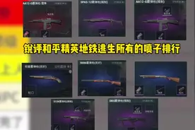 锐评和平精英地铁逃生所有喷子排行 #地铁逃生周年版本