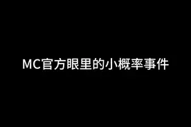 #我的世界 #mc不灭 MC官方和博主眼里的小概率事件