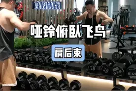 练肩，打造饱满三角肌！ 哑铃俯卧飞鸟动作细节及建立过程 一、练前准备 身体趴在凳子上，双腿弯曲；收紧下巴，眼睛看向地面；前脚掌蹬地，上推身体，重心压到胸口上，更好的稳定肩胛骨。 二、姿势建立 主动撑开肩胛骨，绷紧上背部，稳定好肩胛骨；旋转哑铃，让掌心朝后；哑铃在肩膀正下方；主动撑开肘部，手臂微屈，让肩后束产生肌肉张力；旋转手臂向前，减少背部肌肉代偿，孤立肩后束。 三、动作执行 以肩为轴点，朝身体两侧画圆弧抬起手臂，主动用肩后束发力，至顶部感受肩后束肌肉收缩；抬着手臂缓慢下放，至底部感受肩后束肌肉拉伸；稳定好肩胛，手臂始终保持微屈角度。 四、注意事项 吐气上抬，吸气下放；主动撑开肩胛并稳定好肩胛，抬起哑铃时，肩胛骨要主动向外撑开对抗，不要被动往里缩，减少背部肌肉代偿；全程背部保持紧绷，肩胛没有明显移动，下放哑铃时，肩胛不要前引。#力量训练 #增肌 #健身干货 #好身材练起来 #健身教学