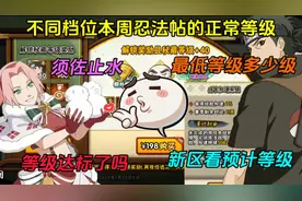 本周忍法帖的正常等级【至少需要多少级拿下须佐止水整卡